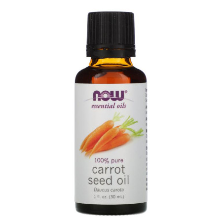 NOW Foods, 에센셜 오일, 캐럿씨드 오일, 1 fl. oz. (30 ml)