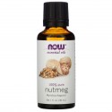 NOW Foods, 에센셜 오일, 육두구, 1 fl oz (30 ml)