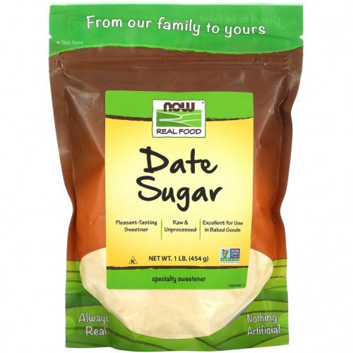 NOW Foods, 리얼 푸드, 데이트 설탕, 1 lb (454 g)