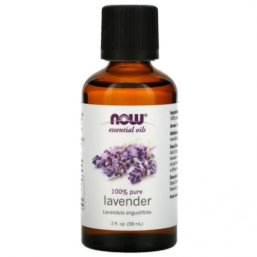 NOW Foods, 에센셜 오일, 라벤더, 2 fl oz(59 ㎖)