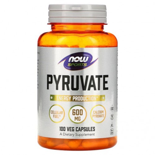 NOW Foods, 스포츠, 피루브산, 300mg, 베지 캡슐 100정