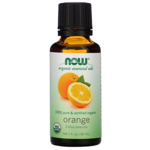 NOW Foods, 유기농 에센셜 오일, 오렌지, 30ml(1fl oz)