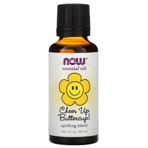 NOW Foods, 에센셜 오일, 치얼 업 버터컵!, 30ml(1fl oz)