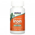 NOW Foods, 철분, 더블 스트렝스, 36mg, 베지 캡슐 90정
