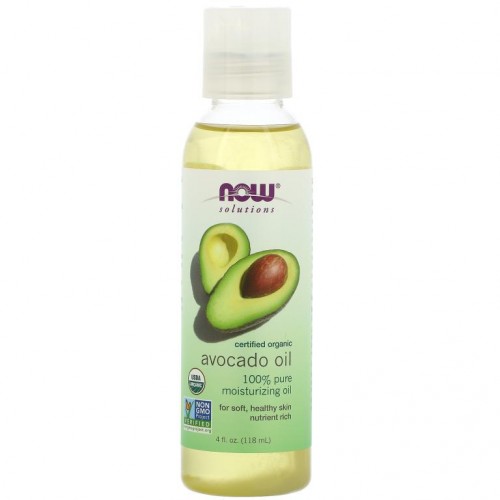NOW Foods, 솔루션스, 유기농 아보카도 오일, 4 fl oz (118 ml)