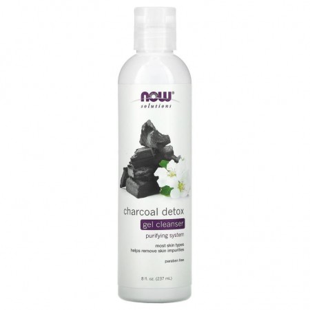 NOW Foods, 솔루션, 숯 디톡스 젤 클렌저, 8 액상 온스 (237 ml)