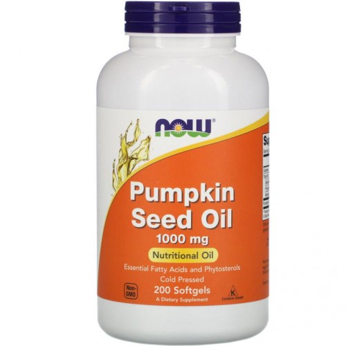 NOW Foods, 호박씨오일, 1,000mg, 소프트젤 200정