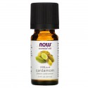 NOW Foods, 에센셜 오일, 100% 순수 카다멈, 1/3 fl oz (10 ml)
