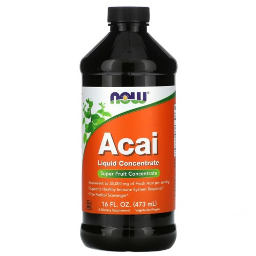 NOW Foods, 아사이 원액, 16 액량 온스 (473 ml)