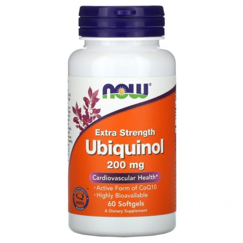 NOW Foods, 유비퀴놀, 200mg, 엑스트라 스트렝스, 소프트젤 60정