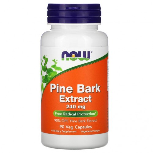 NOW Foods, 소나무 껍질 추출물, 240mg, 베지 캡슐 90정