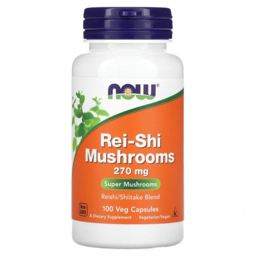 NOW Foods, 영지 버섯, 270 mg, 100 야채 캡슐