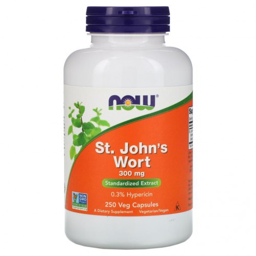 NOW Foods, 세인트존스워트, 300mg, 베지 캡슐 250정