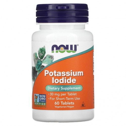 NOW Foods, 요오드 칼륨, 30 mg, 60 정