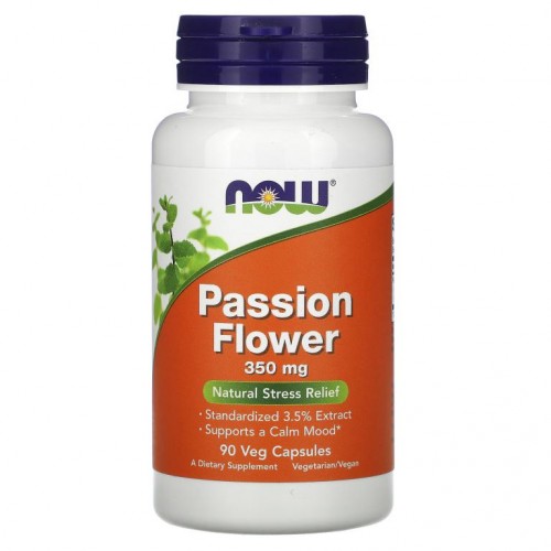 NOW Foods, 시계꽃, 350 mg, 90 식물성 캡슐