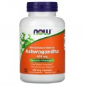NOW Foods, 표준화된 아슈와간다 추출물, 450mg, 베지 캡슐 180정