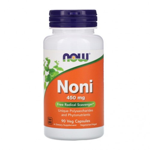 NOW Foods, 노니, 450mg, 베지 캡슐 90정