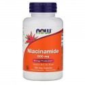 NOW Foods, 나이아신아마이드, 500mg, 베지 캡슐 100정