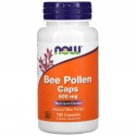 NOW Foods, 벌 꽃가루 캡슐, 500mg, 캡슐 100정