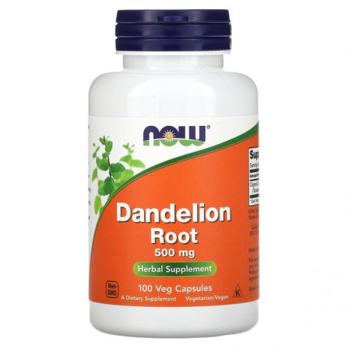 NOW Foods, 민들레 뿌리, 500mg, 베지 캡슐 100정