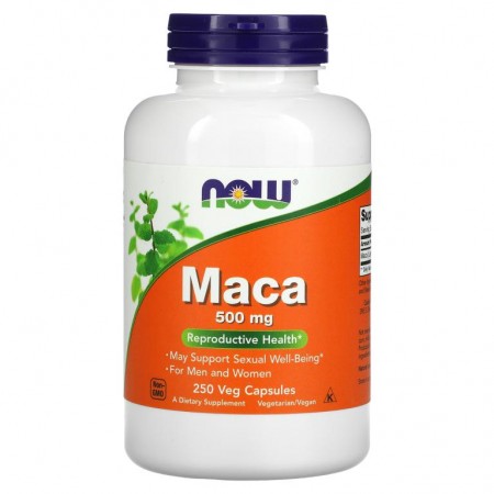 NOW Foods, 마카, 500mg, 베지 캡슐 250정