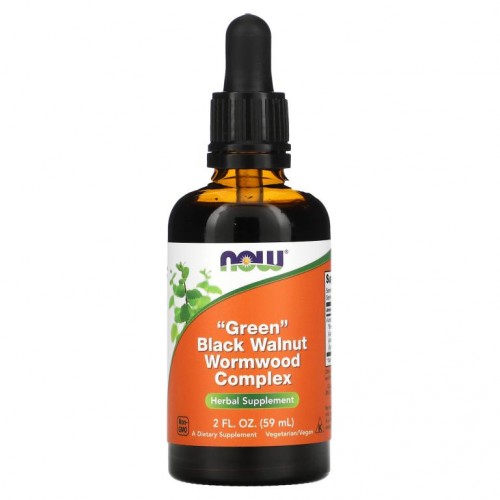 NOW Foods, 초록 흑호두 약쑥 복합체, 59ml(2fl oz)