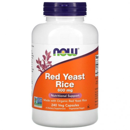 NOW Foods, 홍국, 600mg, 베지 캡슐 240정