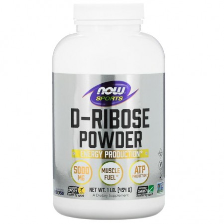 NOW Foods, 스포츠, D-리보오스 분말, 454g(1lb)