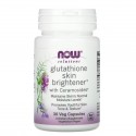 NOW Foods, 솔루션즈, Glutathione Skin Brightener, 베지 캡슐 30정