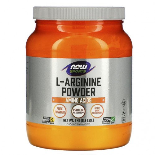 NOW Foods, 스포츠, L-아르기닌 분말, 1kg(2.2lbs)
