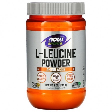 NOW Foods, 스포츠, L-류신 파우더, 255g(9oz)