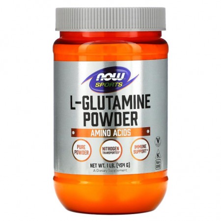 NOW Foods, 스포츠, L. 글루타민 분말, 454g(1lbs)