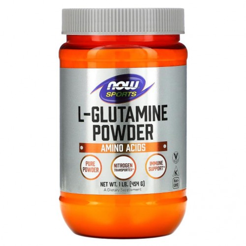 NOW Foods, 스포츠, L. 글루타민 분말, 454g(1lbs)