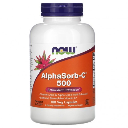 NOW Foods, AlphaSorb-C 500, 베지 캡슐 180정