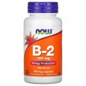 NOW Foods, B-2, 100mg, 베지 캡슐 100정