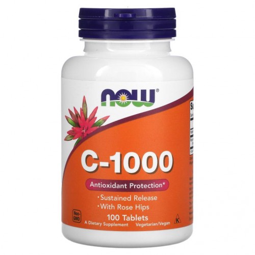 NOW Foods, C-1000, 100정