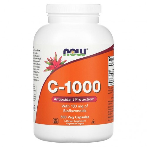 NOW Foods, C-1000, 베지 캡슐 500정