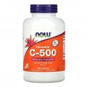 NOW Foods, 츄어블 C-500, 오렌지 주스 맛, 100 정
