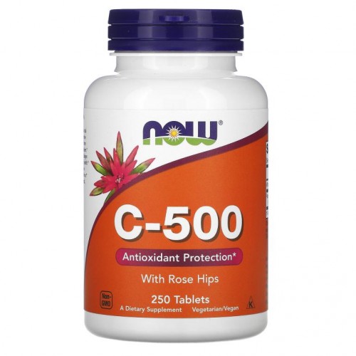 NOW Foods, 로즈힙 함유 C-500, 250 정