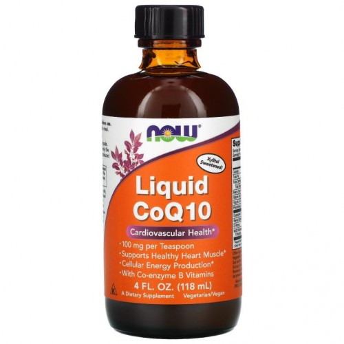 NOW Foods, 액상 CoQ10, 100mg, 118ml(4fl oz)