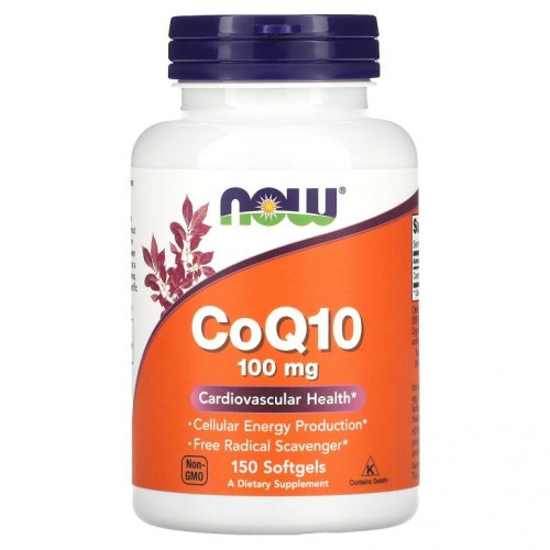 NOW Foods, CoQ10, 100mg, 소프트젤 150정