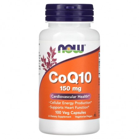 NOW Foods, CoQ10, 150mg, 베지 캡슐 100정