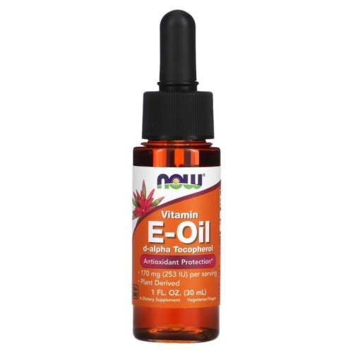 NOW Foods, 천연 E-오일, 항산화제 보호, 30ml(1fl oz)