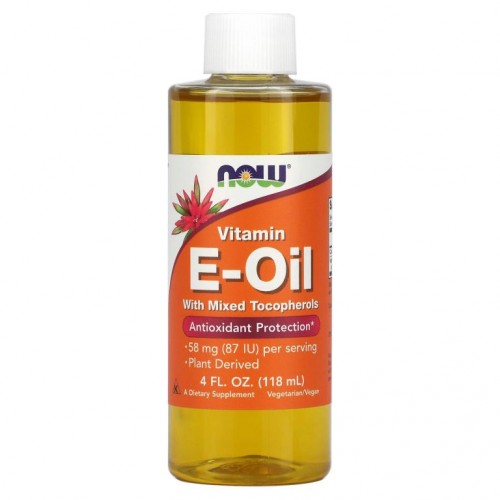NOW Foods, 내츄럴 E-오일, 4 fl oz (118 ml)