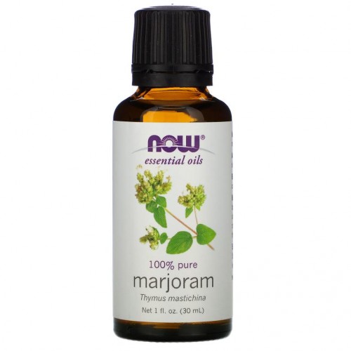 NOW Foods, Essential Oils, 100% 퓨어 마조람 오일, 1 fl oz (30 ml)