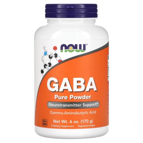 NOW Foods, GABA, 순수 분말, 6 oz(170 g)