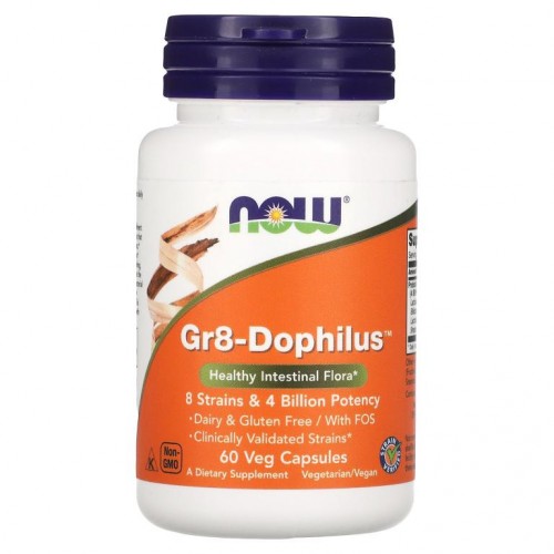 NOW Foods, Gr8-Dophilus, 베지 캡슐 60정