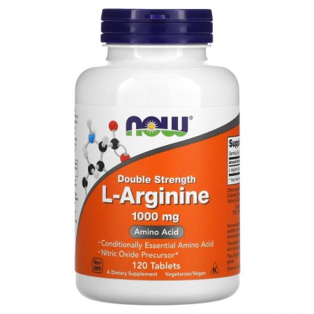 NOW Foods, L-아르기닌, 더블 스트렝스, 1,000mg, 120정