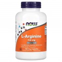 NOW Foods, L-알지닌, 700mg, 베지 캡슐 180정