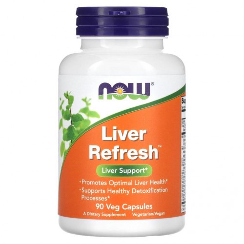 NOW Foods, Liver Refresh, 90 식물성 캡슐